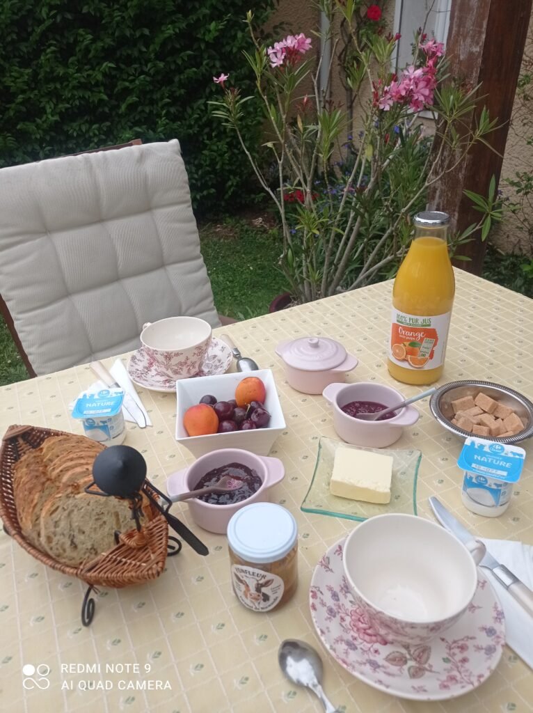 petit déj jardin
